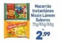 Supermercados Jau Serve Macarrão Instantâneo Nissin Lámem Sabores oferta