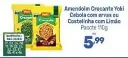 Supermercados Jau Serve Amendoim Crocante Yoki Cebola com ervas ou Costelinha com Limão oferta