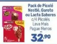 Supermercados Jau Serve Pack de Picolé Nestlé, Garoto ou Lacta Sabores oferta