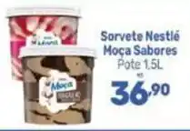 Supermercados Jau Serve Sorvete Nestlé Moça Sabores oferta