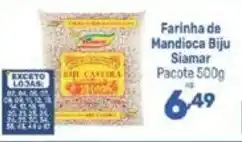 Supermercados Jau Serve Farinha de Mandioca Biju Siamar oferta