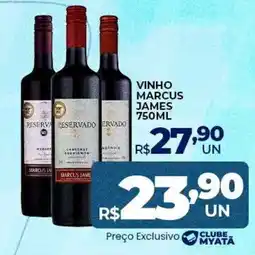Supermercados Myatã vinho marcus james oferta