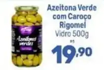 Supermercados Jau Serve Azeitona verde com caroço rigomel oferta