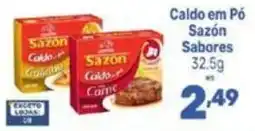 Supermercados Jau Serve Caldo em Pó Sazón Sabores oferta