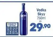 Supermercados Jau Serve Vodka Skyy oferta