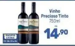 Supermercados Jau Serve Vinho Precioso Tinto oferta