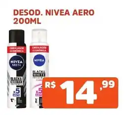 Supermercados Pague Menos desod. nivea aero 200ml oferta