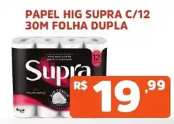 Supermercados Pague Menos Papel hig supra c/12 oferta