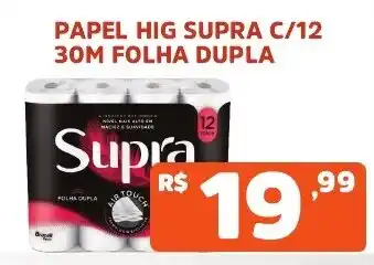Supermercados Pague Menos Papel hig supra c/12 oferta