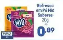 Supermercados Jau Serve Refresco em Pó Mid Sabores oferta