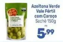 Supermercados Jau Serve Azeitona verde vale fértil com caroço oferta