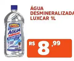 Supermercados Pague Menos água desmineralizada luxcar oferta
