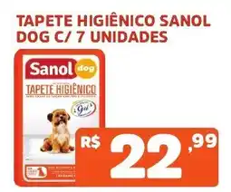 Supermercados Pague Menos Tapete higiênico sanol dog oferta