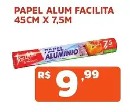 Supermercados Pague Menos Papel alumínio oferta