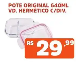 Supermercados Pague Menos Pote original vd. hermético c/div. oferta
