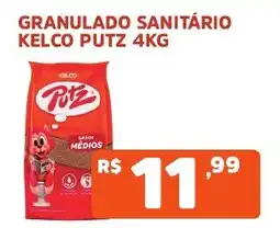 Supermercados Pague Menos Granulado sanitário kelco putz oferta