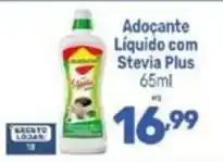 Supermercados Jau Serve Adoçante Líquido com Stevia Plus oferta