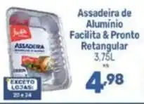 Supermercados Jau Serve Assadeira de Alumínio Facilita & Pronto Retangular oferta