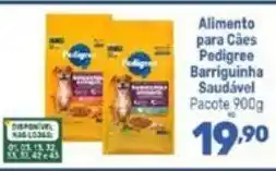 Supermercados Jau Serve Alimento para Cães Pedigree Barriguinha Saudável oferta