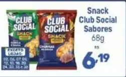 Supermercados Jau Serve Snack club social sabores oferta