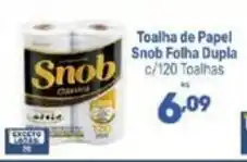 Supermercados Jau Serve Toalha de Papel Snob Folha Dupla oferta