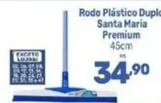 Supermercados Jau Serve rodo plástico duplo santa maria premium oferta