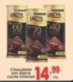 Primor Supermercado Chocolate em barra lacta intense oferta