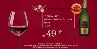 Big Box Espumante Argentino M Mumm Brut oferta