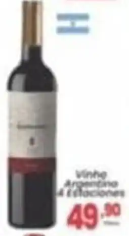 Primor Supermercado vinho argentina 4 estações oferta