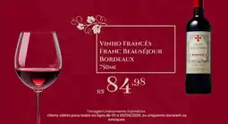 Big Box vinho francês franc beauséjour bordeaux oferta
