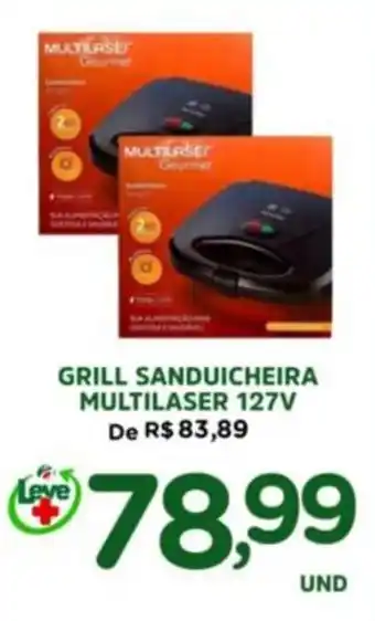 Araújo Supermercados grill sanduicheira multilaser 127v oferta