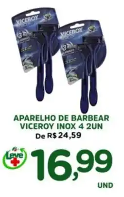 Araújo Supermercados aparelho de barbear viceroy inox 4 zun oferta