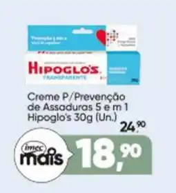 Imec Supermercados Creme p/prevenção de assaduras 5 em 1 hipoglo's oferta