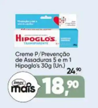 Creme p/prevenção de assaduras 5 em 1 hipoglo's