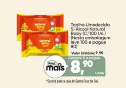 Imec Supermercados Toalha Umedecida S/Álcool Natural Baby oferta