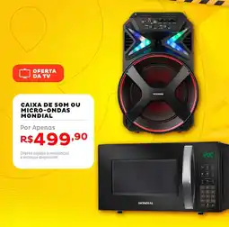 Casa e Vídeo Caixa de som ou micro-ondas mondial oferta