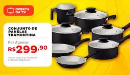 Casa e Vídeo Conjunto de panelas tramontina oferta