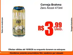 Oriundi Cerveja brahma zero álcool oferta