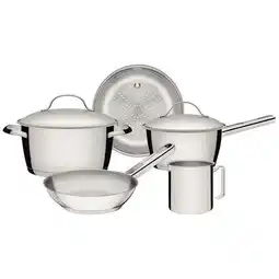 Benoit Conjunto de Panelas Tramontina Allegra 65660280 Aço Inox com Fundo Triplo 5 Peças oferta