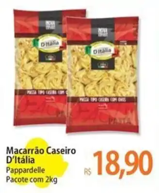 Macarrão caseiro d'italia pappardelle