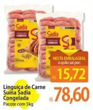 Linguiça de Carne Suína Sadia Congelada