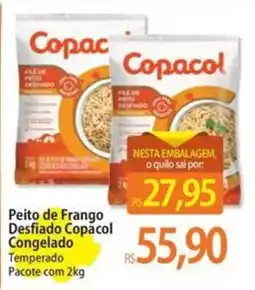 Atacadão Peito de Frango Desfiado Copacol Congelado Temperado oferta