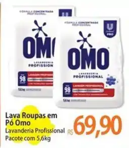 Atacadão Lava Roupas em Pó Omo Lavanderia Profissional oferta