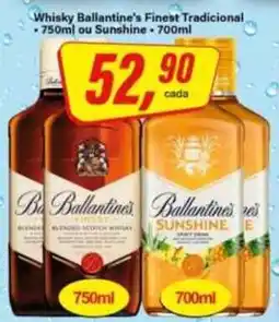 Rede Supermarket Whisky Ballantine's Finest Tradicional ou Sunshine oferta