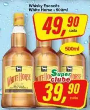 Rede Supermarket Whisky escocês white horse oferta