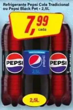 Rede Supermarket Refrigerante Pepsi Cola Tradicional ou Pepsi Black Pet oferta