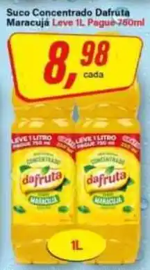 Rede Supermarket Suco concentrado dafruta maracuja leve oferta