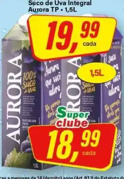 Rede Supermarket Suco de Uva Integral Aurora TP - 1,5L oferta