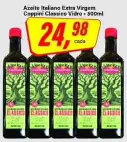 Rede Supermarket Azeite Italiano Extra Virgem Coppini Classico Vidro oferta