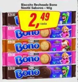 Rede Supermarket Biscoito Recheado Bono Nestlé Sabores oferta